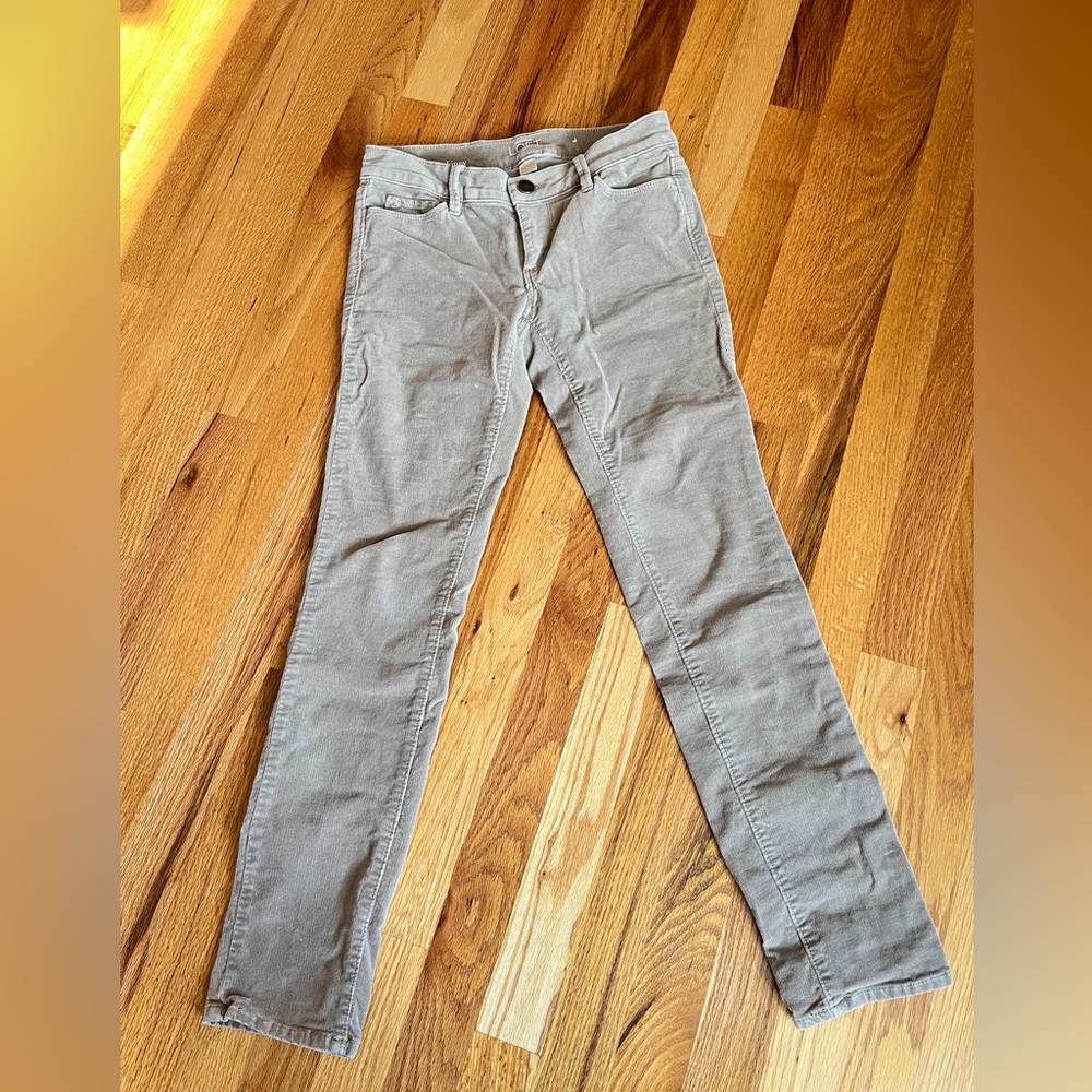 Loft 00P skinny tan corduroy pants